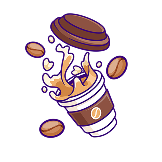Coffee Cup floating element